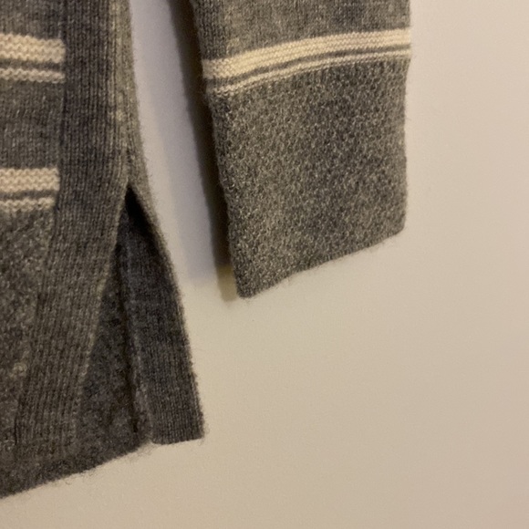 Adrienne Vittadini 2-Ply Cashmere Striped Sweater - Picture 5 of 6